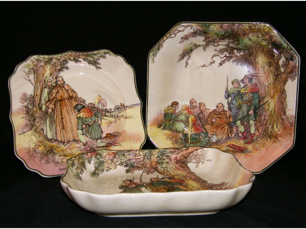 Appraisal: Royal Doulton 'Under The Greenwood Tree' series ware comprising a