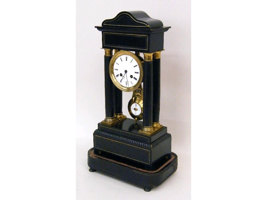 Appraisal: Good brass triple fusee skeleton clock striking and playing on