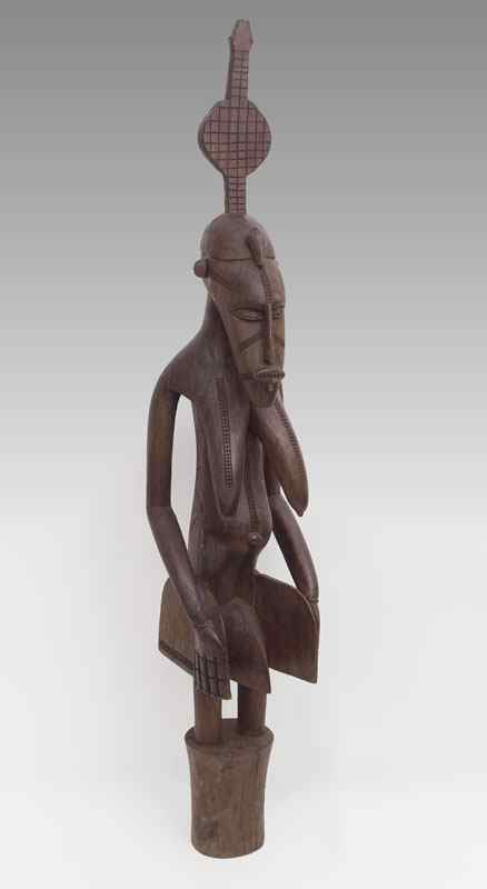 Appraisal: CARVED AFRICAN SENUFO PORO FIGURE IVORY COAST '' x ''