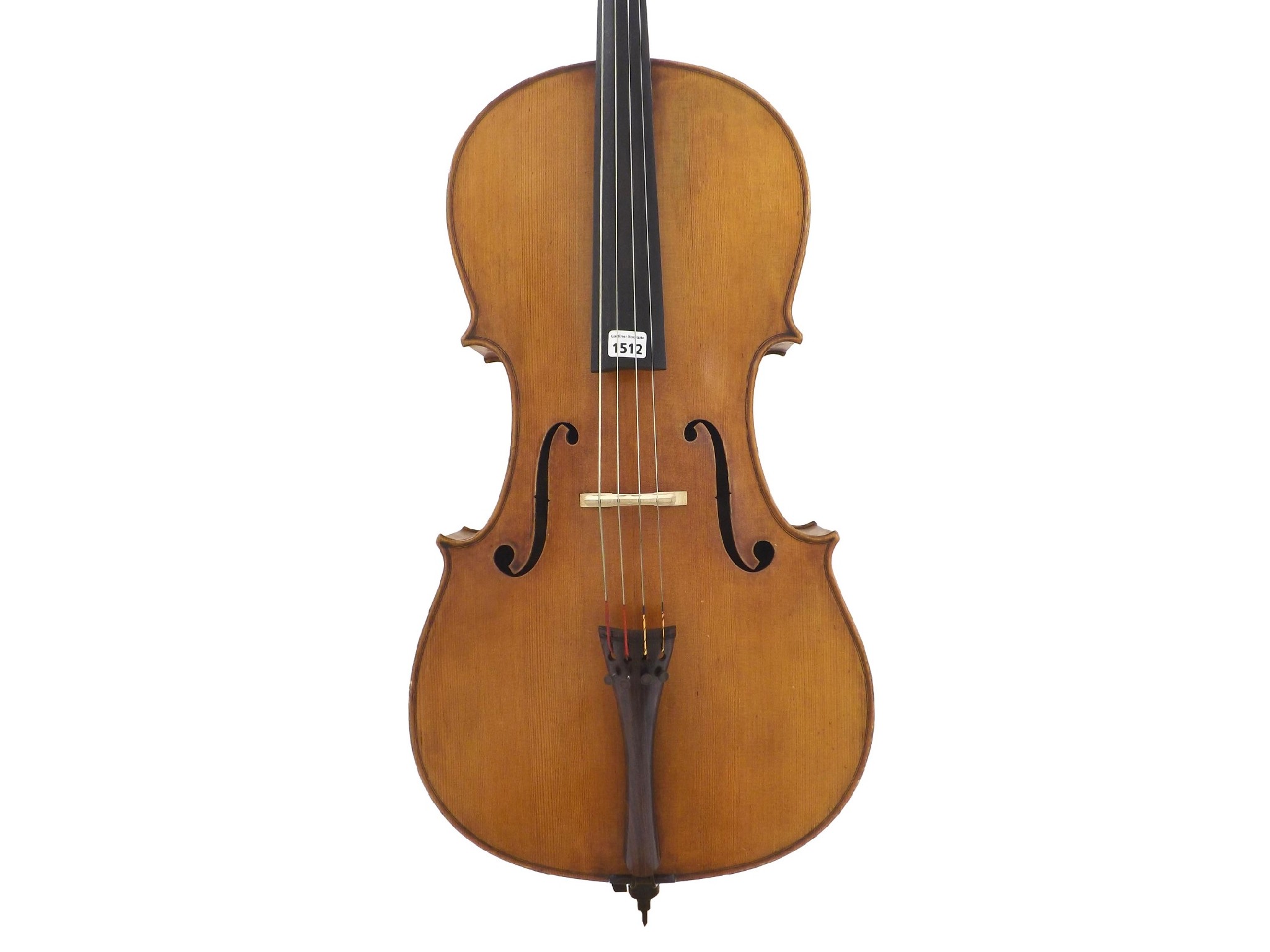 Appraisal: Violoncello labelled Dvorak Prague the two piece back of faint