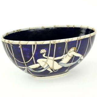 Appraisal: Gio Ponti Italian - For Ginori porcelain bowl My Women