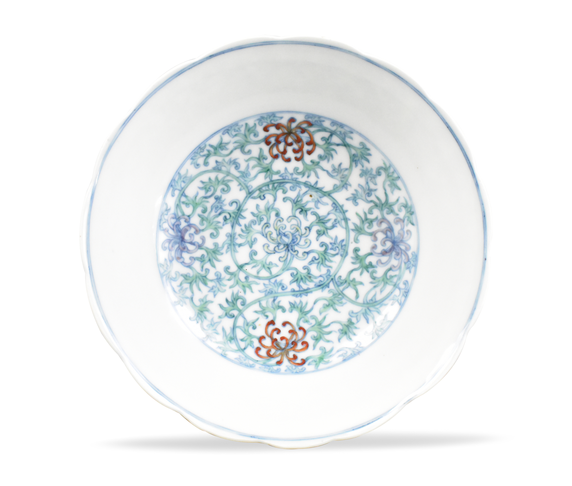 Appraisal: A Chinese doucai glazed bowl with Daoguang mark - Bottom