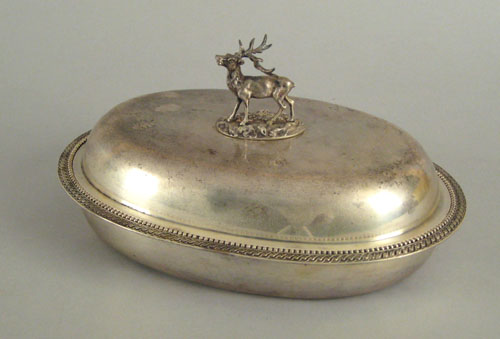 Appraisal: New York silver covered vegetable dish ca bearing the touch