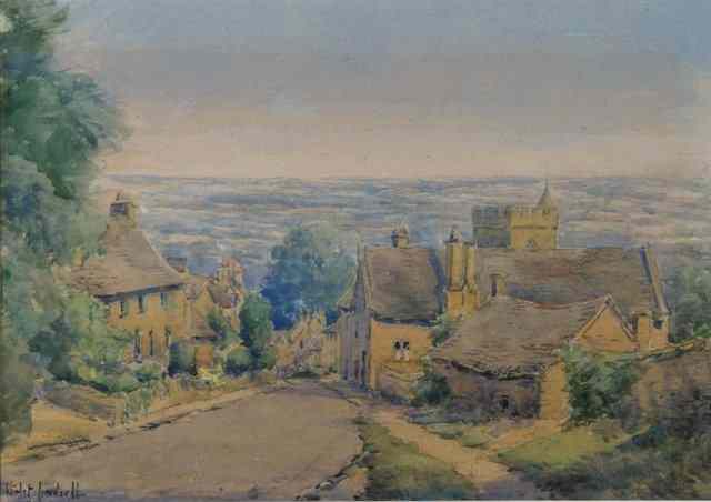 Appraisal: VIOLET THORPE LINDSELL act - 'Bourton on the Hill' signed