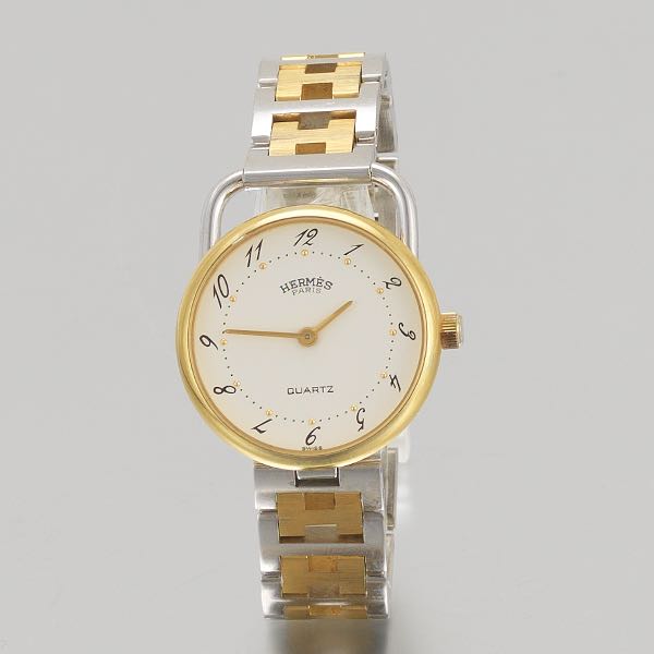 Appraisal: Tuotone Hermes Ladies' Watch mm head will fit wrist A