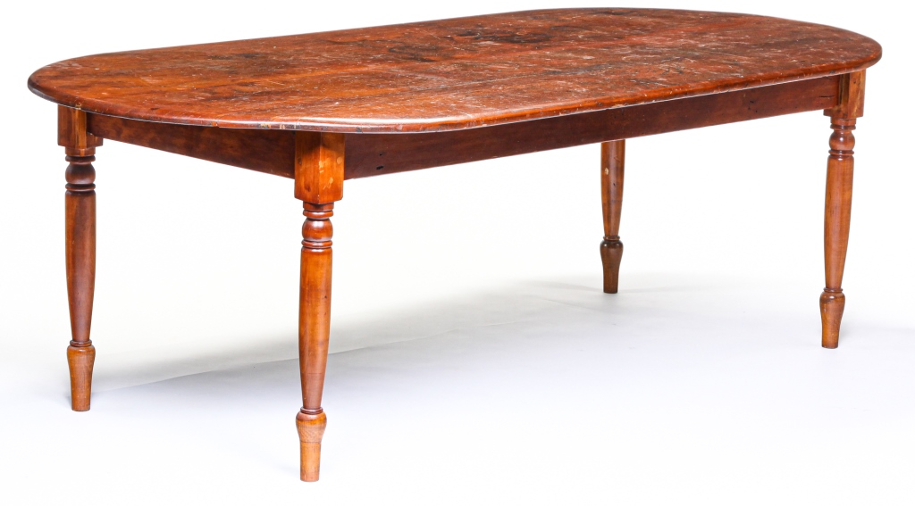 Appraisal: AMERICAN SHERATON HARVEST TABLE Second quarter th century pine and