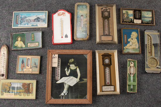 Appraisal: This lot consists of a collection of advertising Thermometers to