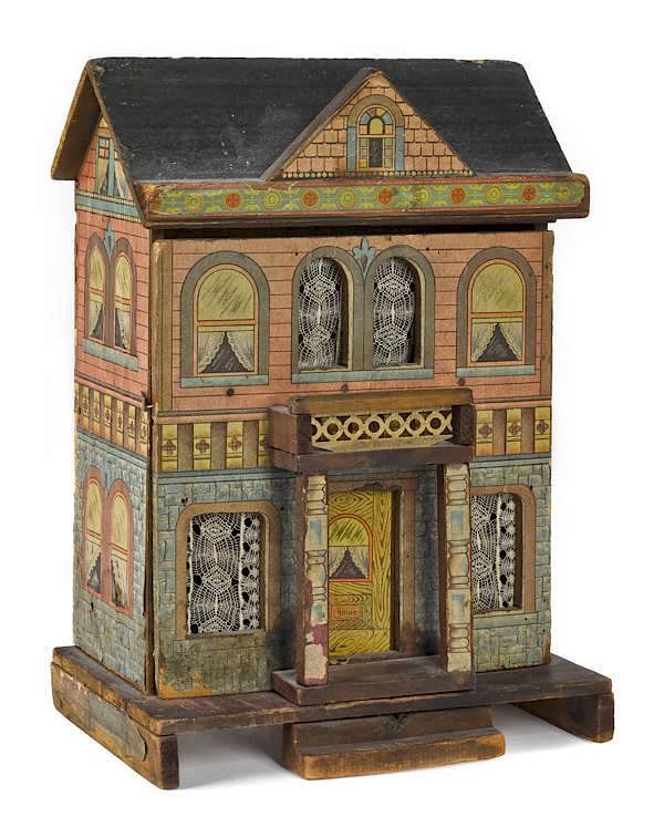 Appraisal: Bliss paper litho doll house '' h Bliss paper litho