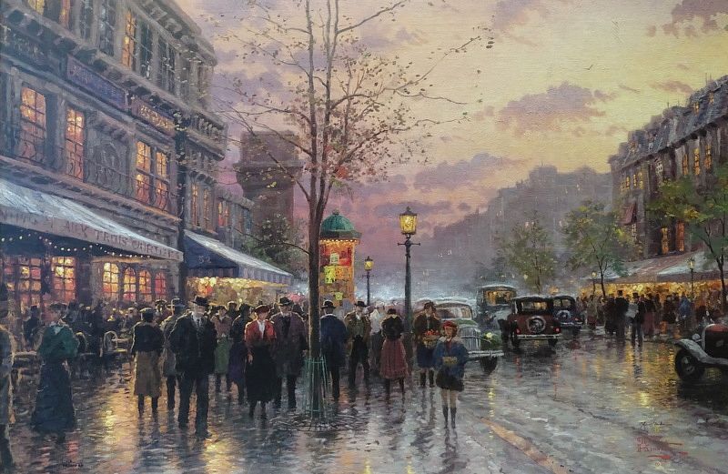 Appraisal: Thomas Kinkade - Los Gatos CA Thomas Kinkade - Los