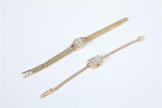 Appraisal: TWO LADIES WRIST WATCHES Both marked Tiffany Co and both