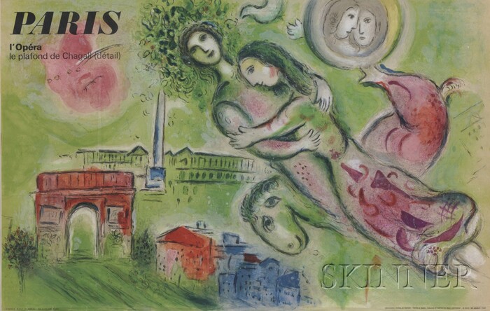 Appraisal: After Marc Chagall French Russian - Paris l'opera Le plafond