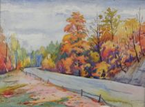 Appraisal: Bill Barrko American th Century Metropolitan Park Watercolor on paper