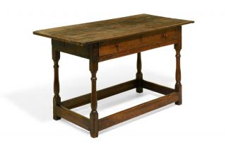 Appraisal: AN ENGLISH KITCHEN WORK TABLE AN ENGLISH KITCHEN WORK TABLE