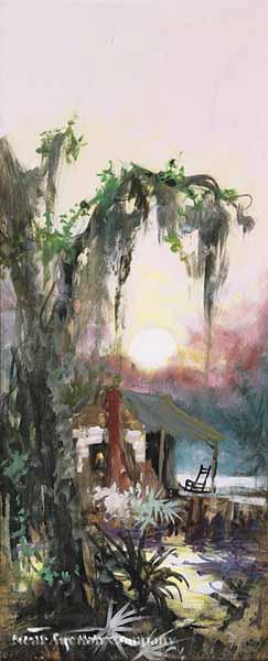 Appraisal: Colette Pope Heldner American New Orleans - Swamp Idyl oil