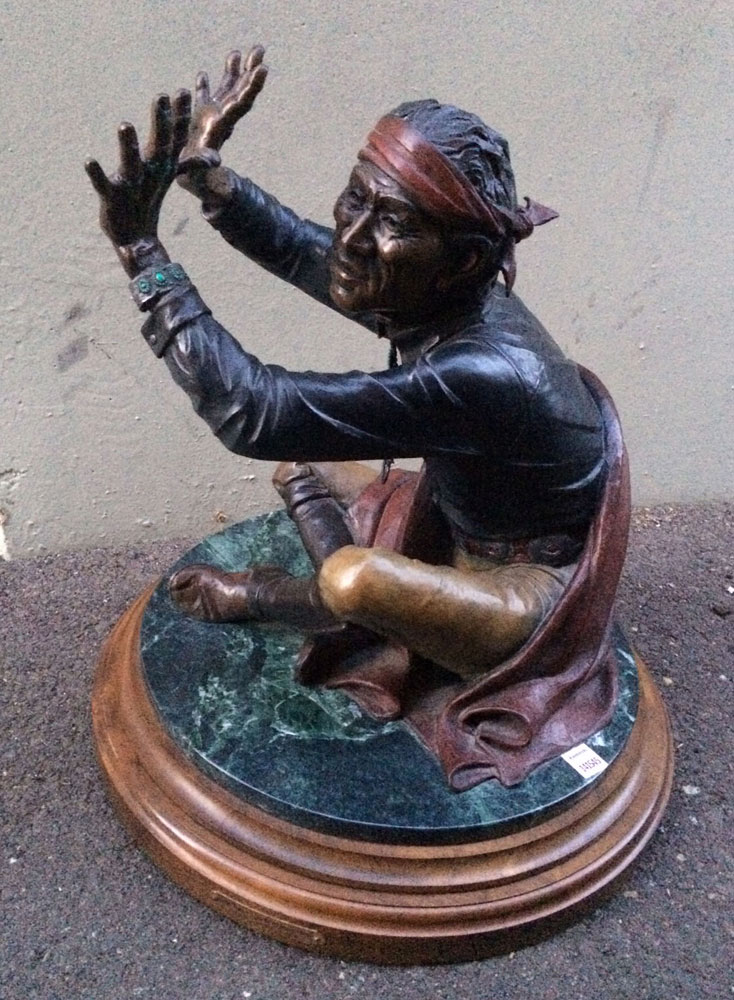 Appraisal: - York Storyteller Bronze Sculpture Star Liana York American b