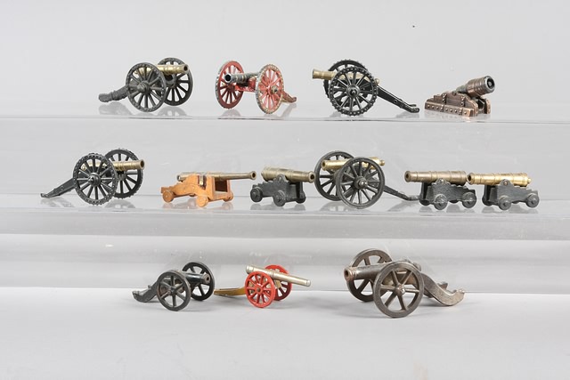 Appraisal: Lot of metal souvenir cannons assorted