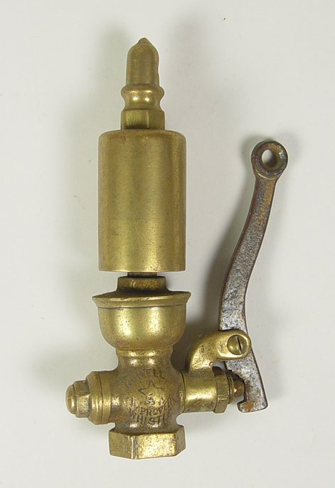 Appraisal: Brass Steam Whistle Single note whistle with acorn finial and