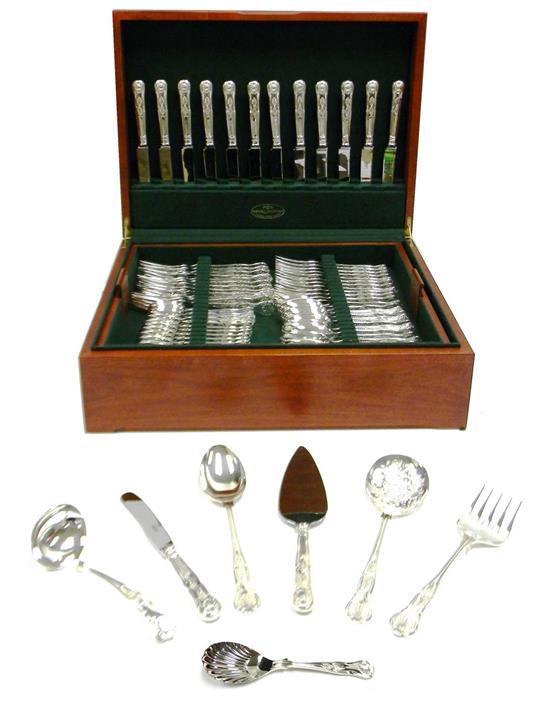 Appraisal: SILVER st C sterling flatware R Carr's Co Kings pattern