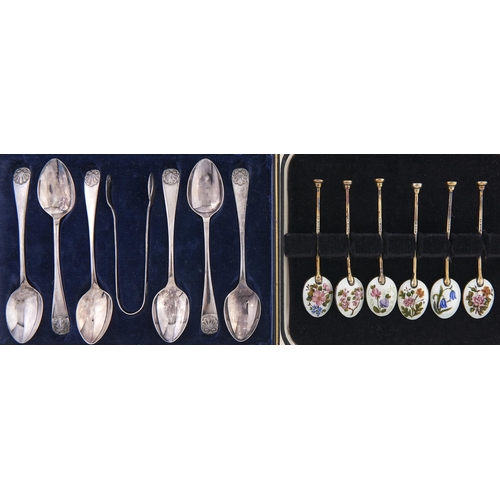 Appraisal: A set of six Elizabeth II silver gilt and floral