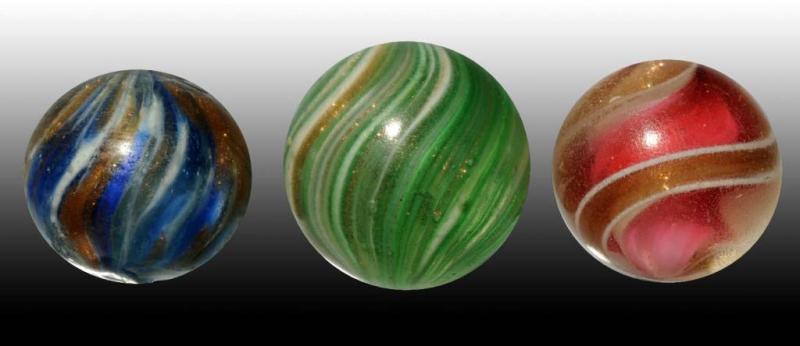 Appraisal: Lot of Lutz Marbles Description Includes one onionskin lutz with