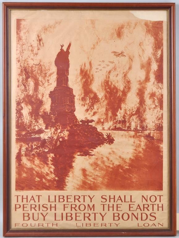 Appraisal: WWI Liberty Bonds Poster That Liberty Shall Not Perish From