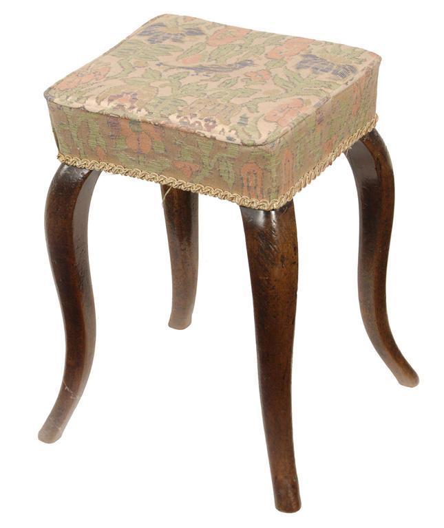 Appraisal: A mahogany stool