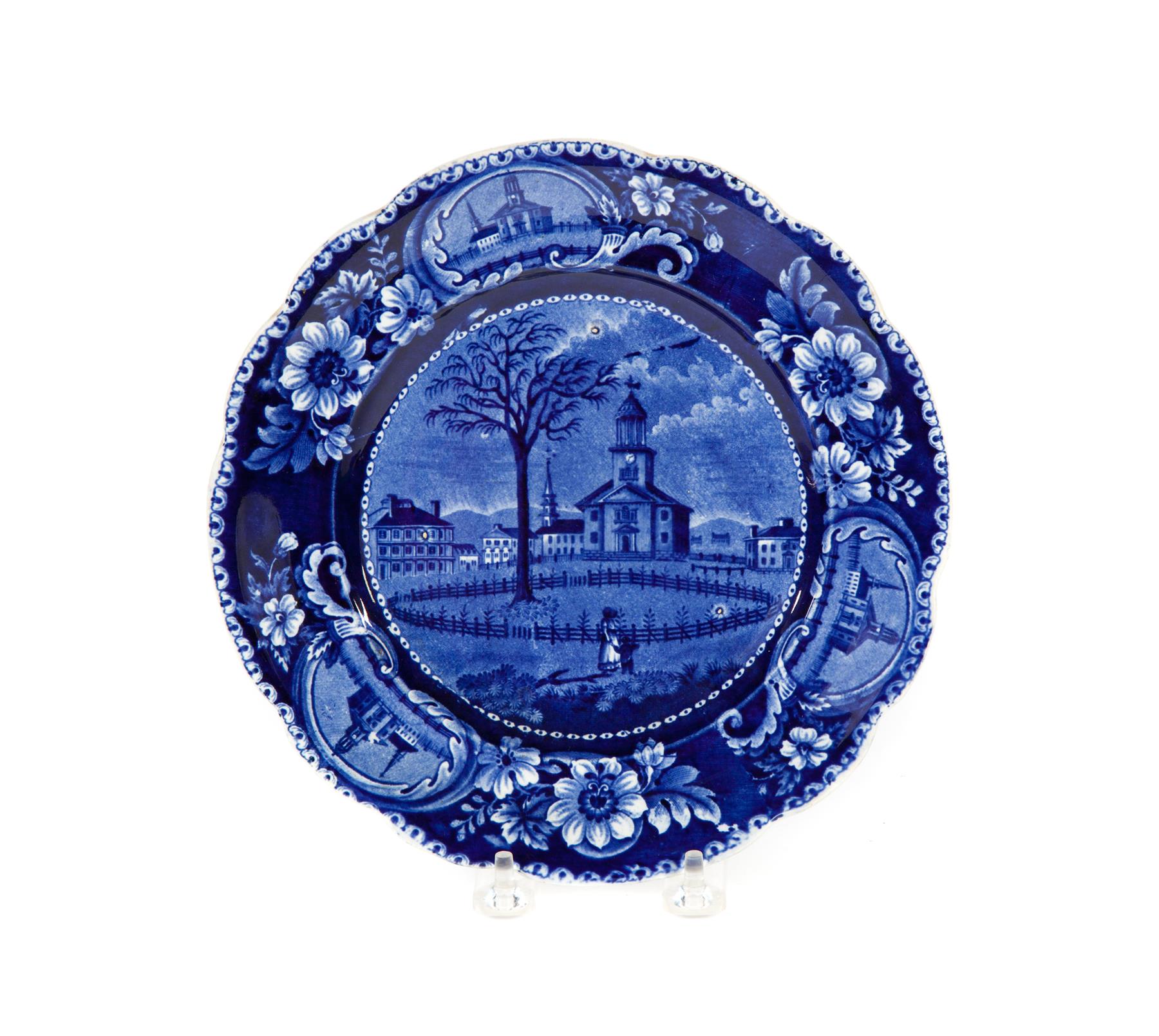 Appraisal: HISTORICAL BLUE STAFFORDSHIRE PLATE England nd quarter- th century Winter