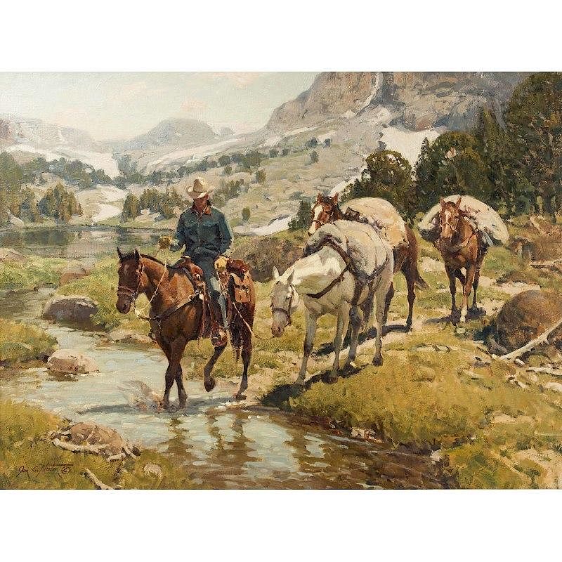 Appraisal: Jim Norton Painting High Country Splendor Framed oil on canvas