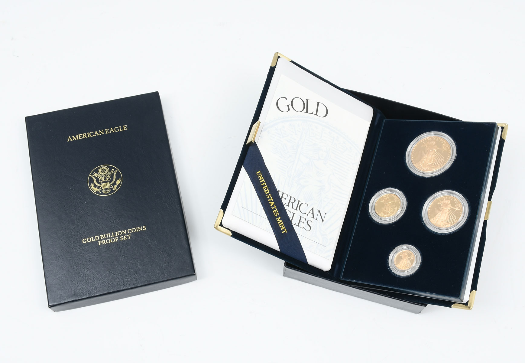 Appraisal: AMERICAN GOLD BULLION PROOF SET Comprising - One ounce Fifty