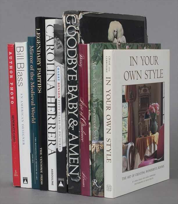 Appraisal: GENTLEMAN'S REFERENCE LIBRARY Including books on style fashion and photography