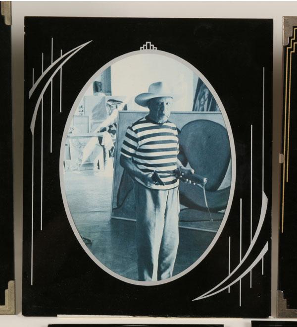 Appraisal: Six Art Deco frames including Hollywood leading men studio photos