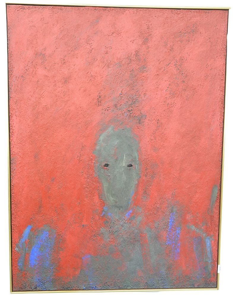 Appraisal: Michael Tetherow American b untitled acrylic on canvas signed and