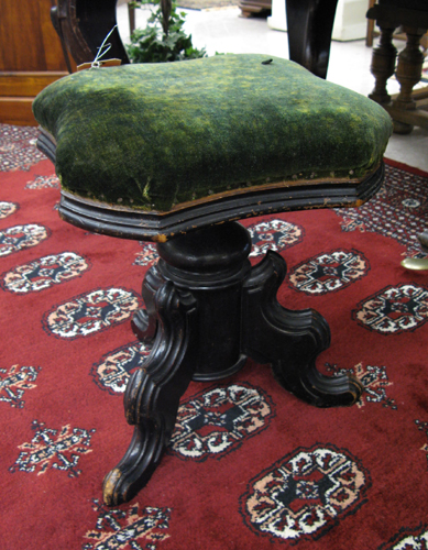 Appraisal: A VICTORIAN ROSEWOOD SQUARE GRAND PIANO WITH STOOL Haines Brothers