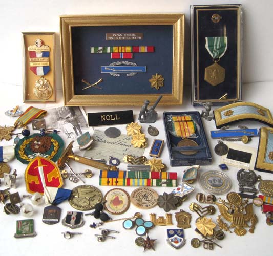 Appraisal: PERSONAL EFFECTS AND MEDALS FROM MAJOR WILLIAM C KNOLL VIETNAM