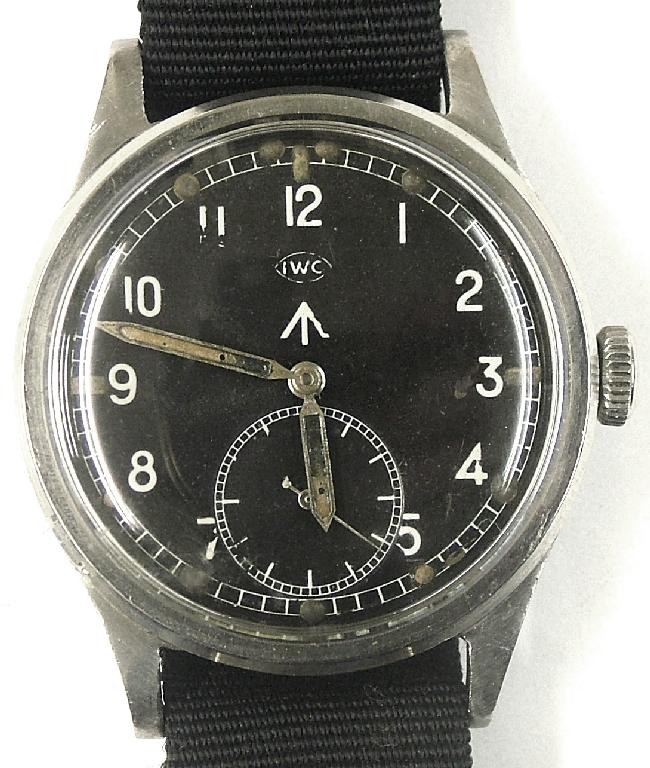 Appraisal: IWC Mark X 's stainless steel military issue gentleman's wristwatch