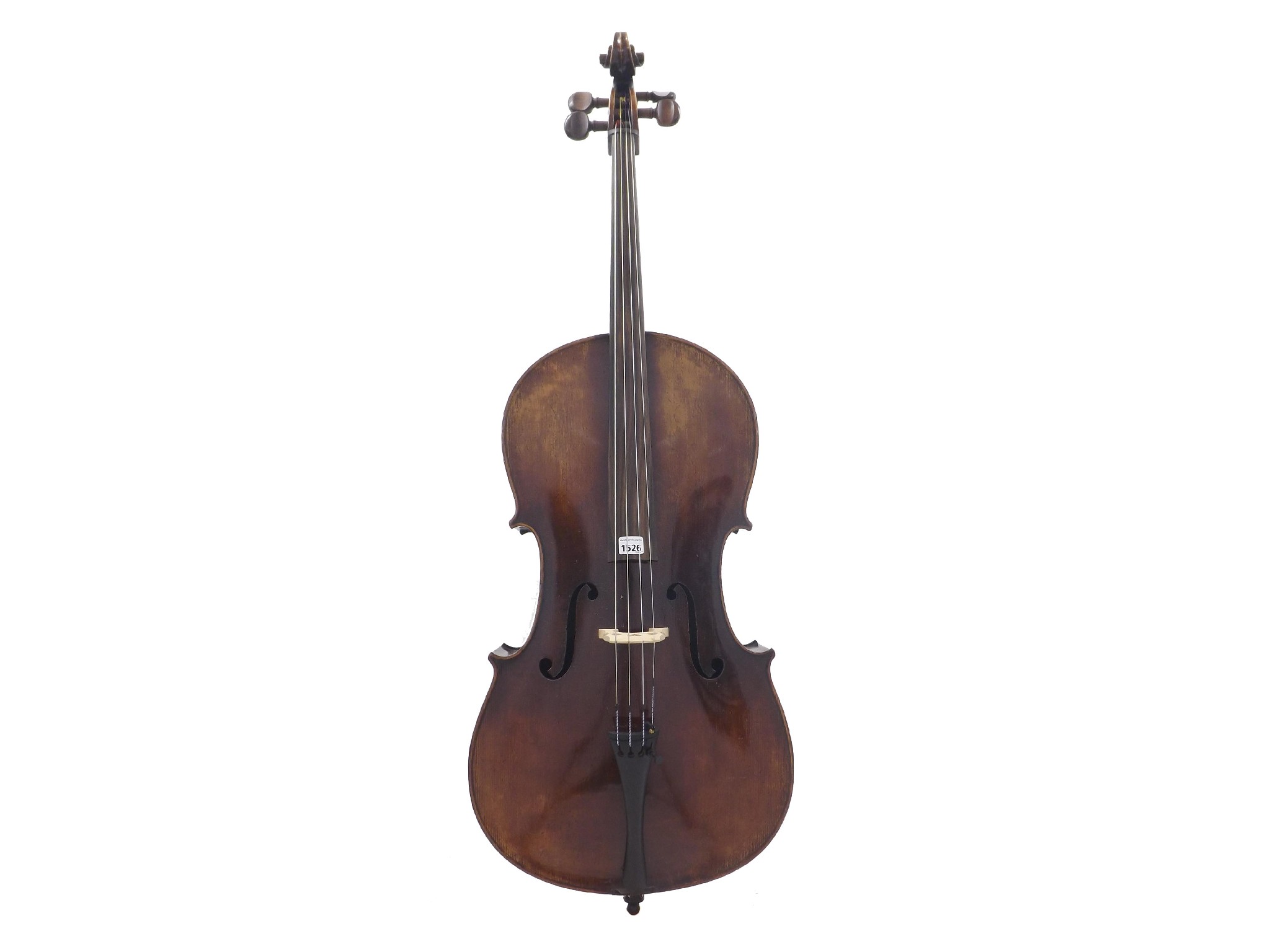 Appraisal: Good early th century violoncello unlabelled the two piece back