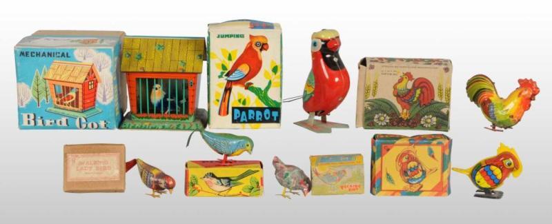 Appraisal: Lot of Bird Wind-Up Toys Description Twelve of the birds