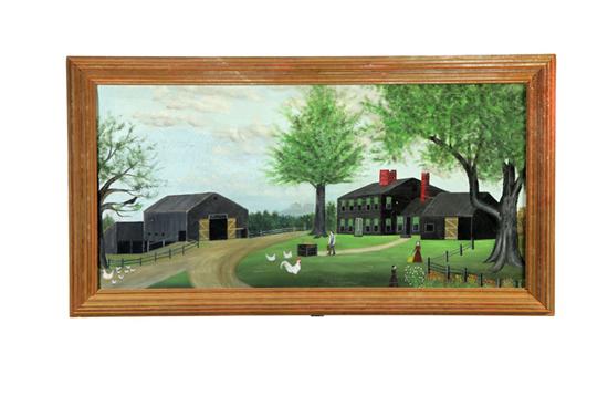 Appraisal: FARMSTEAD AMERICAN SCHOOL EARLY TH CENTURY Oil on canvas unsigned