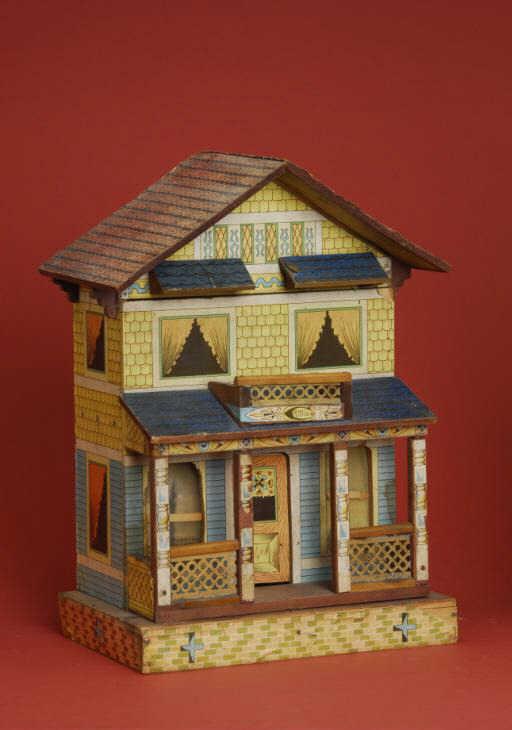 Appraisal: Bliss Dollhouse America ca Bliss dollhouse with covered porch and