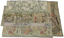 Appraisal: A Group of Four Jacquard Tapestries First tapestry depicts a