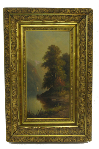 Appraisal: RENARD SIGNED OIL ON PANEL a th century Landscape with