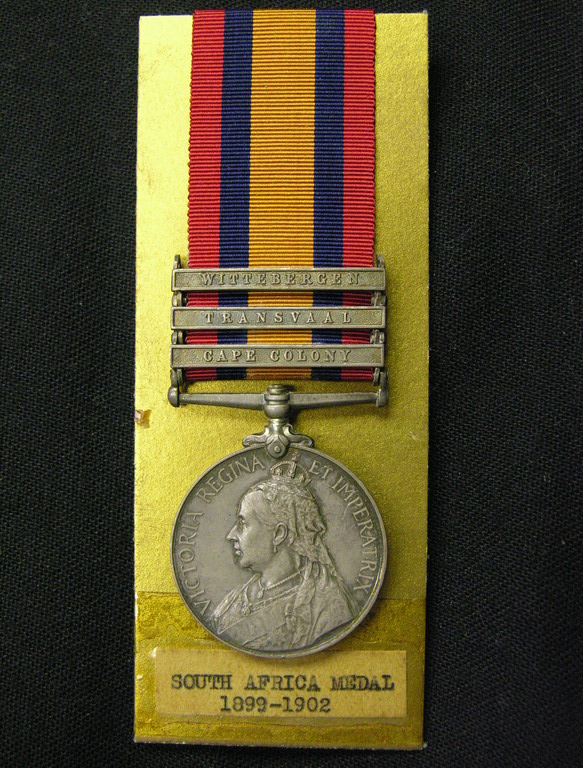 Appraisal: BRITISH MILITARY SOUTH AFRICA MEDAL - Awarded to Pte F