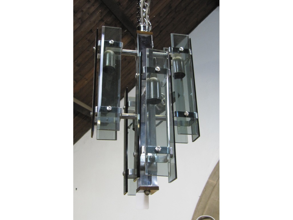 Appraisal: Italian glass ceiling light