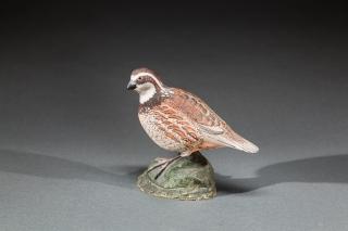 Appraisal: David Hagerbaumer Ceramic Bobwhite Quail c Original paint with minimal