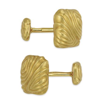 Appraisal: Pair of Gold Cufflinks Angela Cummings Estimate -