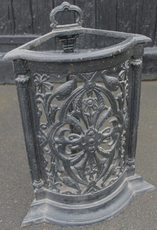 Appraisal: A late thC cast iron stick stand in the manner