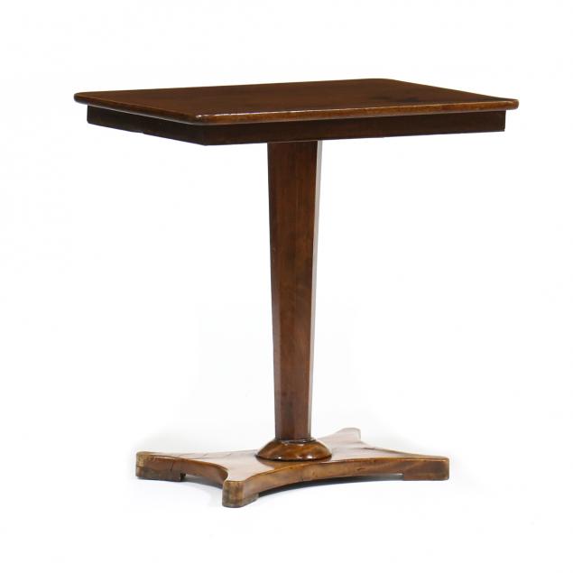 Appraisal: WILLIAM IV MAHOGANY SIDE TABLE Circa rectangular one board top