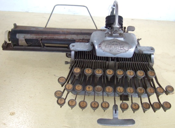 Appraisal: A type writer by BLICK 'pre-querty' made in U S