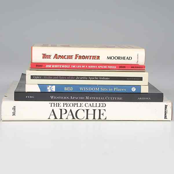 Appraisal: American Indian - Southwest Books on the Apache lot of