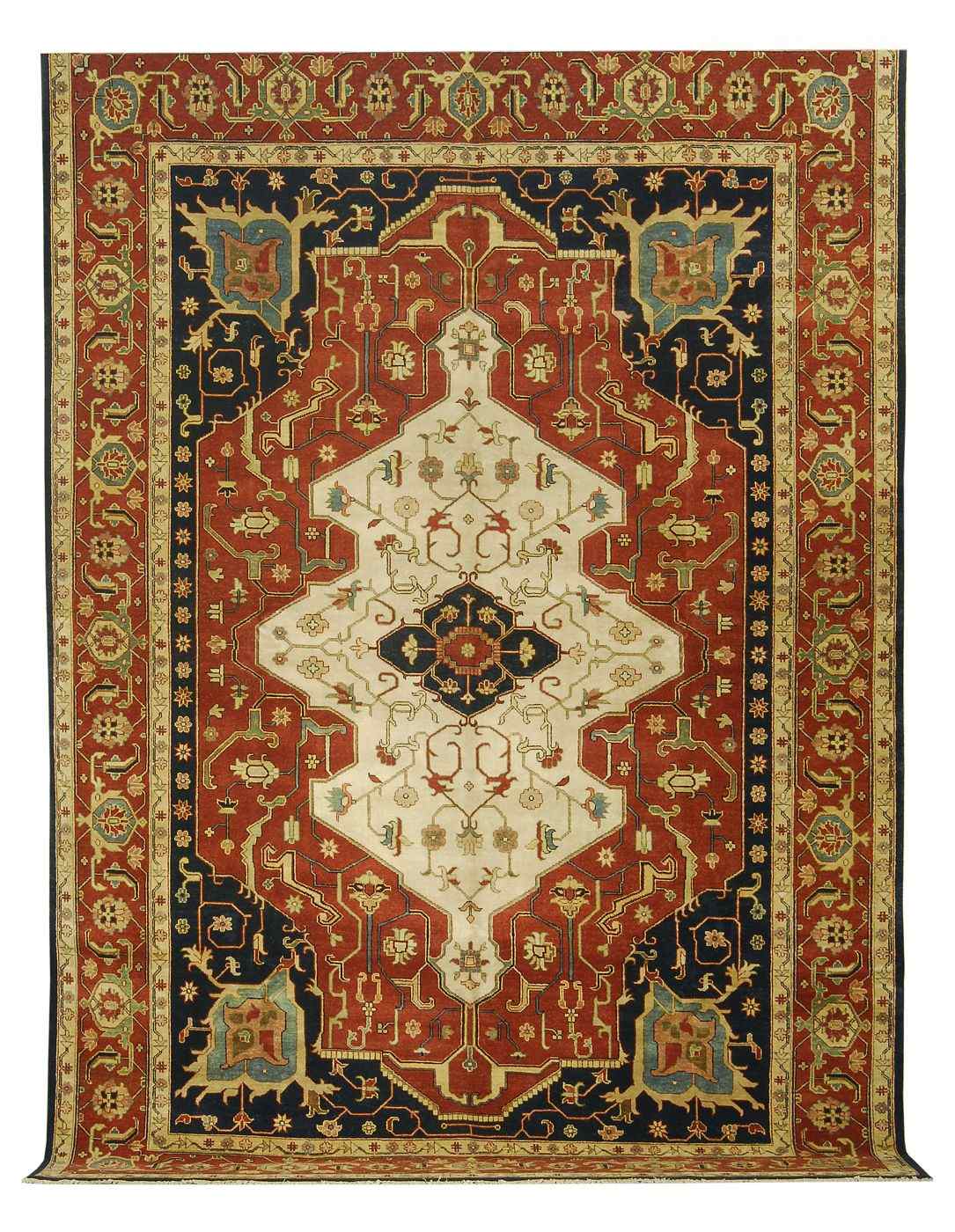 Appraisal: ORIENTAL RUG SERAPI DESIGN ' x ' '' Small central